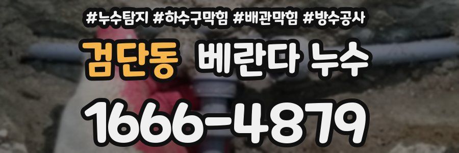 검단동 베란다 누수