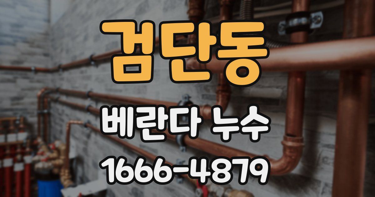 검단동 베란다 누수