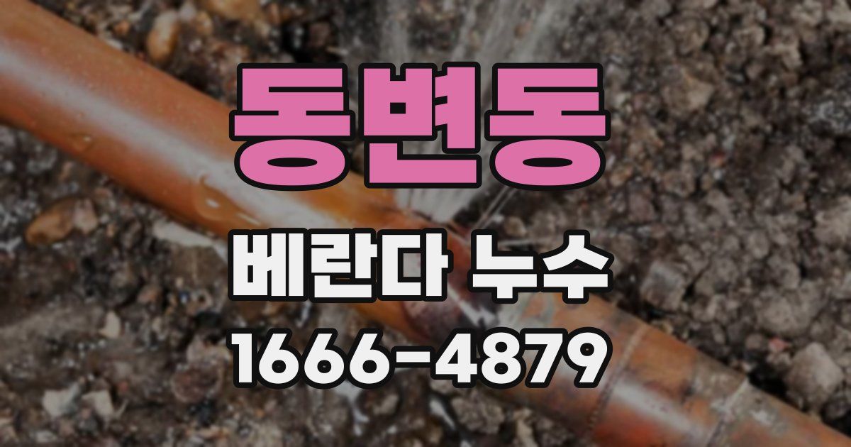 동변동 베란다 누수