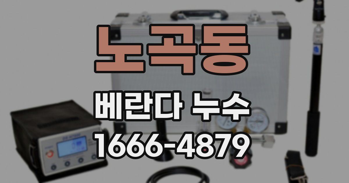 노곡동 베란다 누수