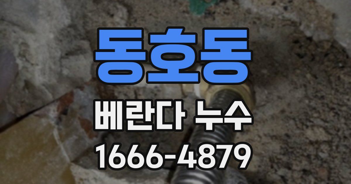 동호동 베란다 누수