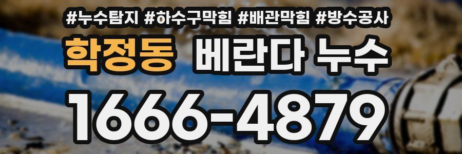 학정동 베란다 누수