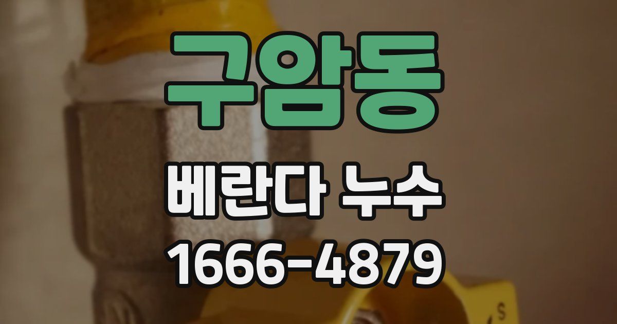구암동 베란다 누수