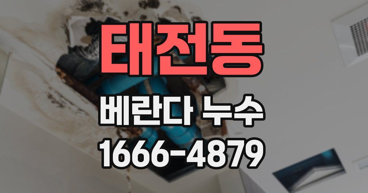 태전동 베란다 누수