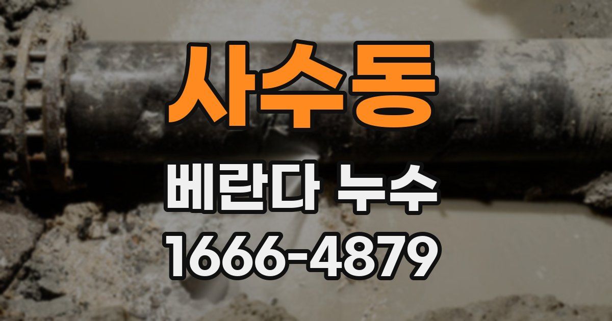 사수동 베란다 누수