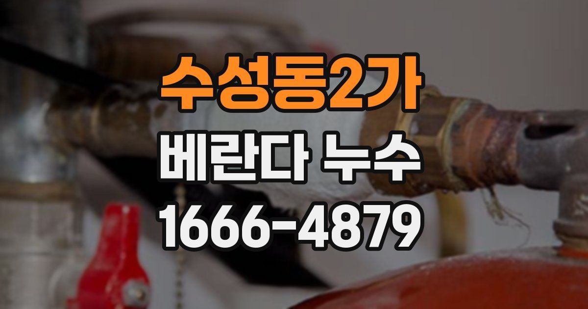 수성동2가 베란다 누수