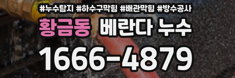 황금동 베란다 누수