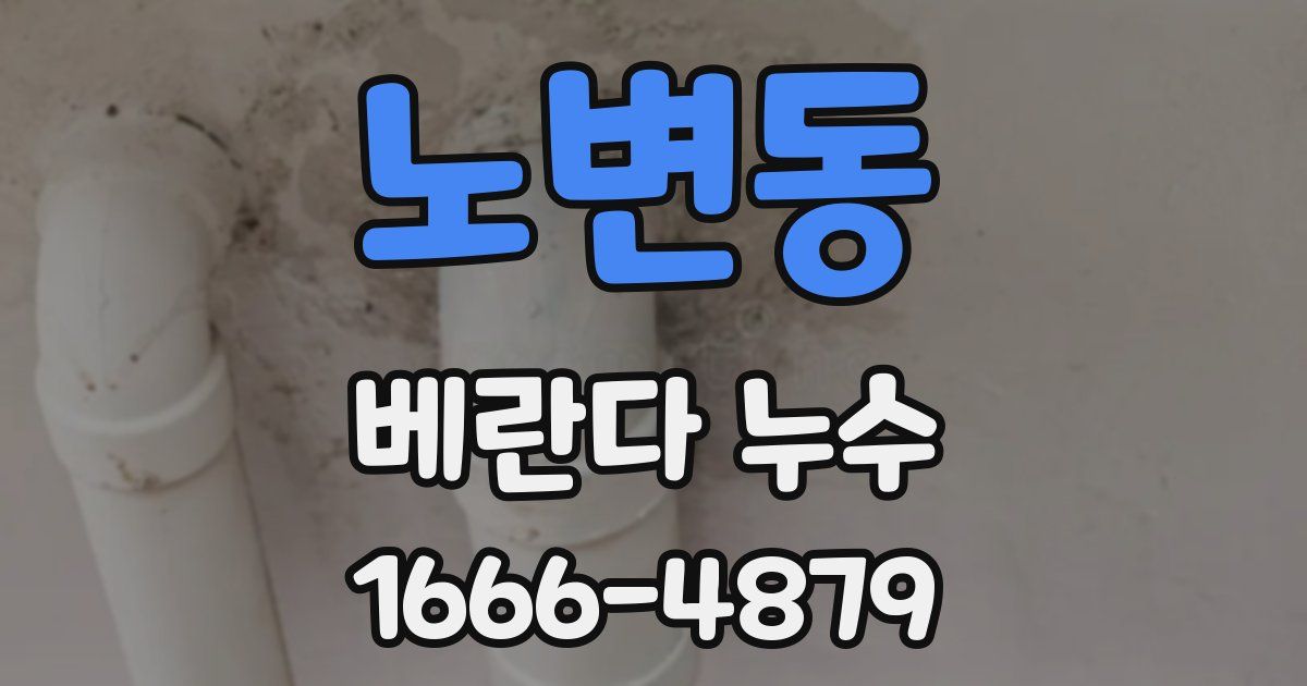 노변동 베란다 누수