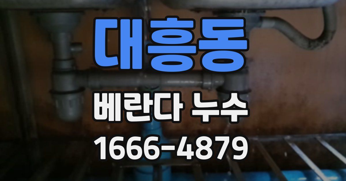 대흥동 베란다 누수