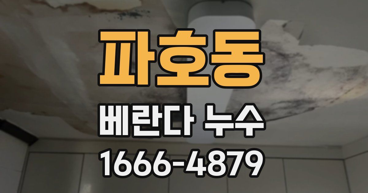 파호동 베란다 누수