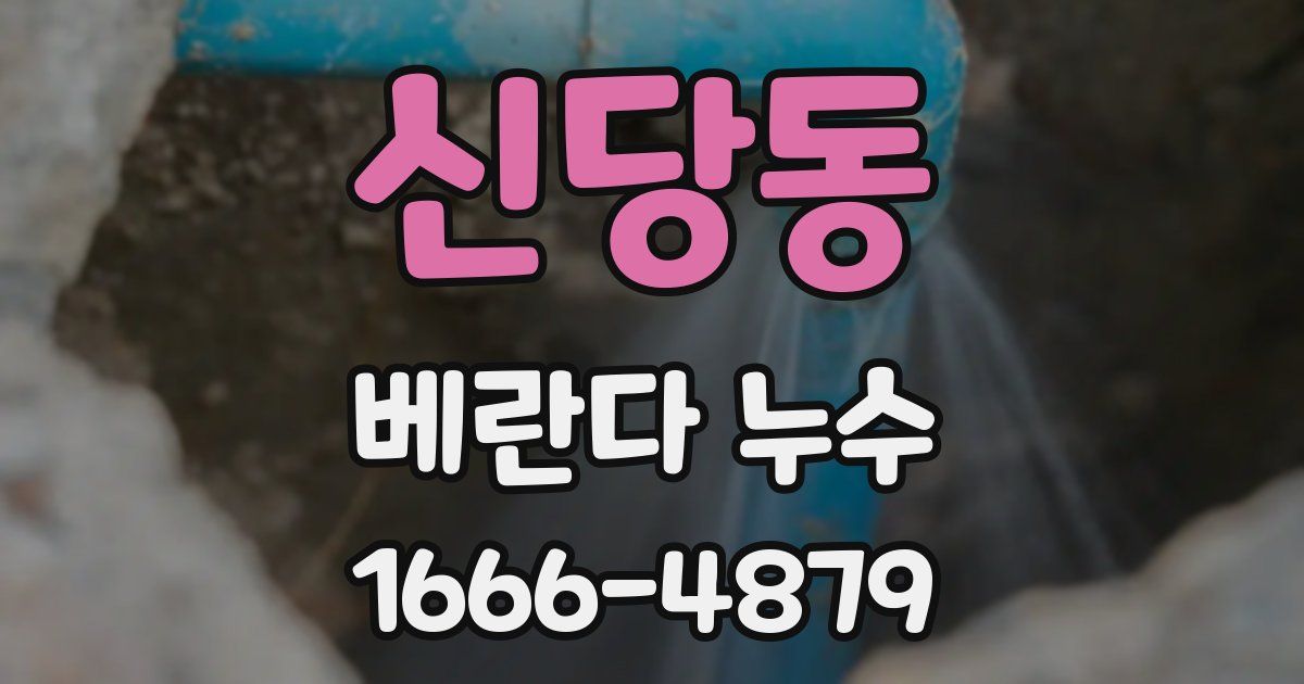 신당동 베란다 누수