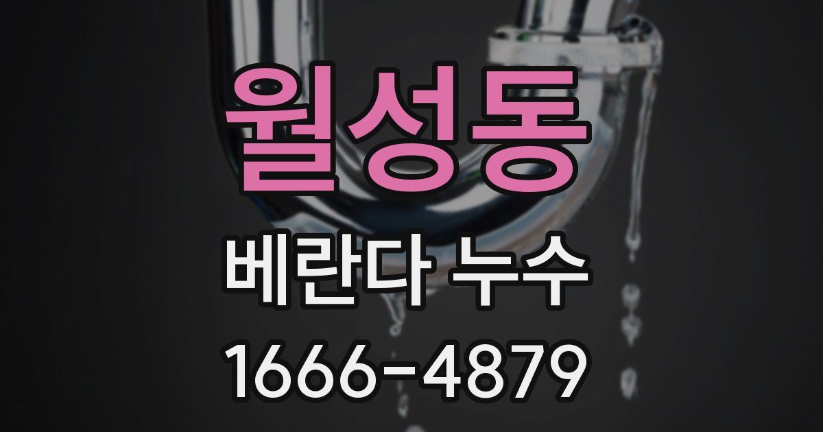 월성동 베란다 누수