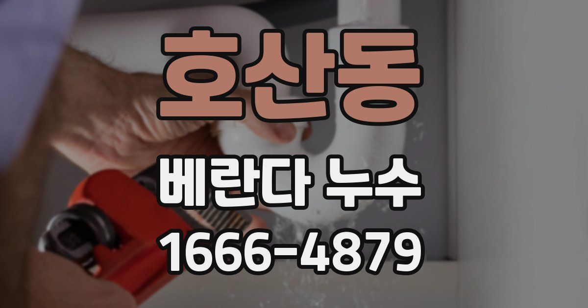 호산동 베란다 누수