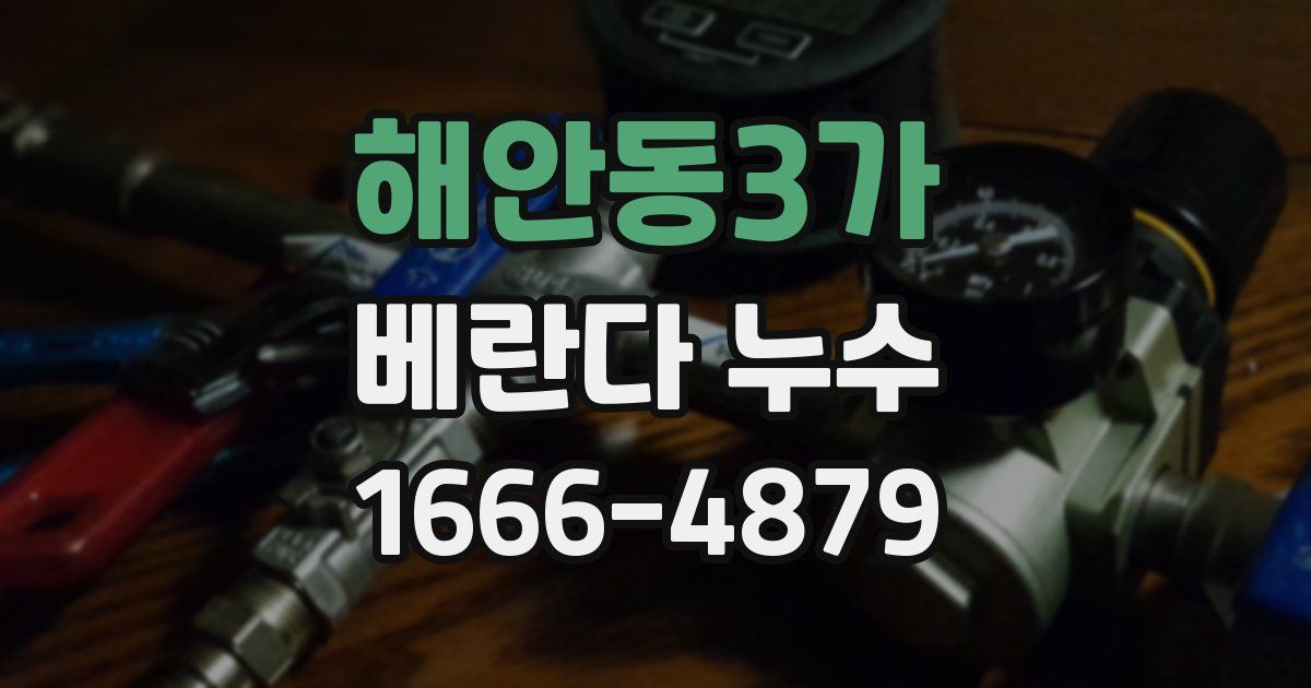 해안동3가 베란다 누수