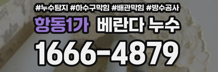 항동1가 베란다 누수