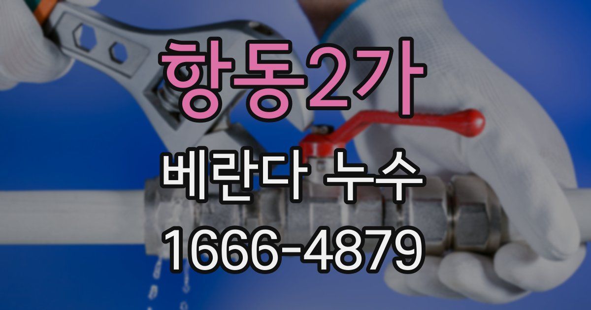 항동2가 베란다 누수