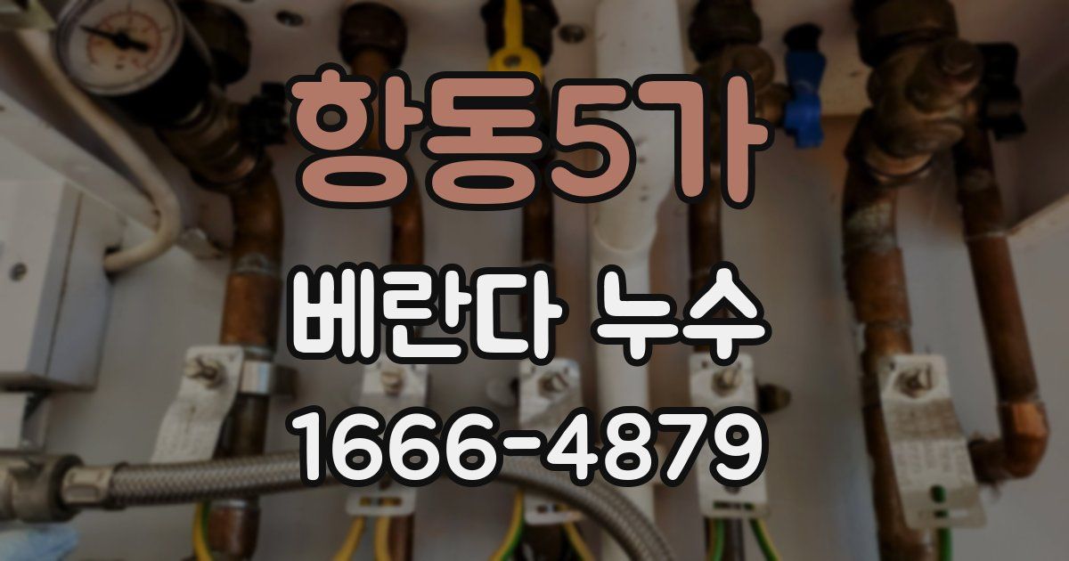 항동5가 베란다 누수