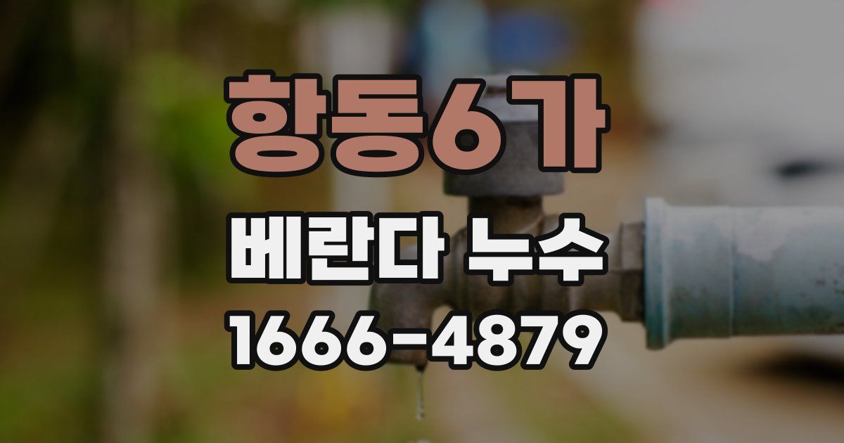 항동6가 베란다 누수