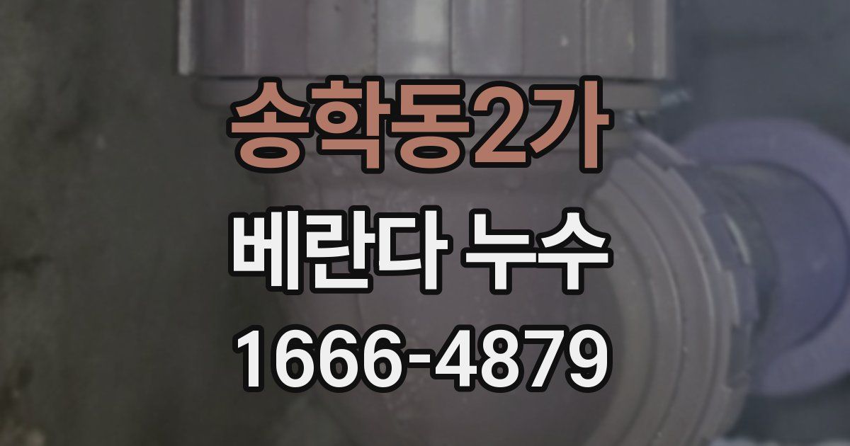 송학동2가 베란다 누수