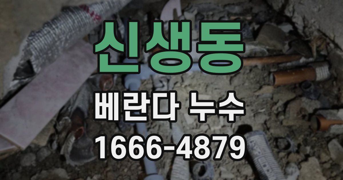 신생동 베란다 누수