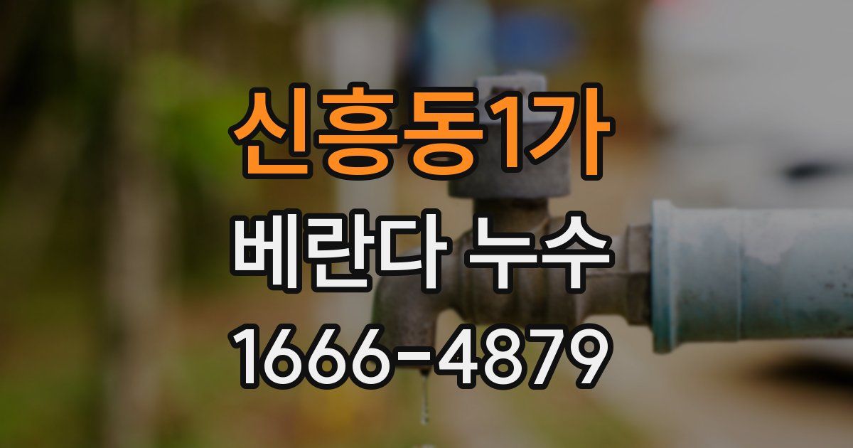 신흥동1가 베란다 누수