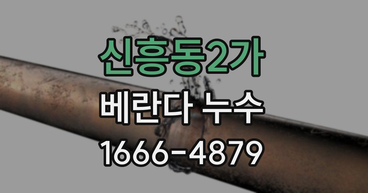 신흥동2가 베란다 누수