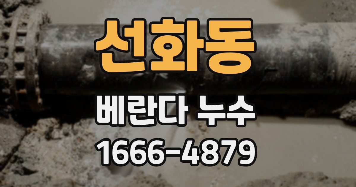 선화동 베란다 누수