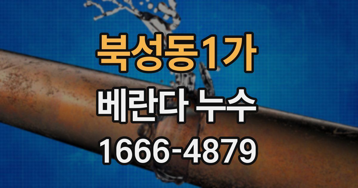 북성동1가 베란다 누수
