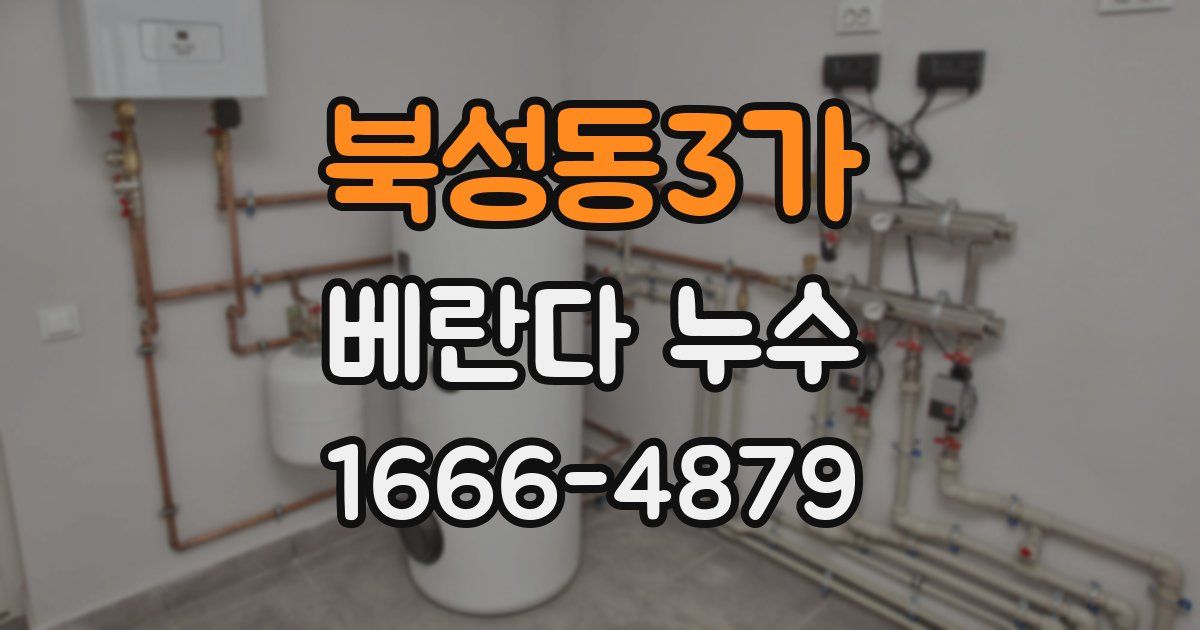 북성동3가 베란다 누수