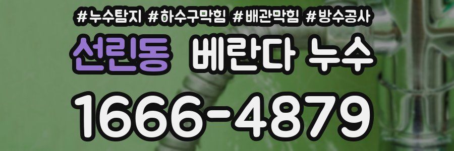 선린동 베란다 누수