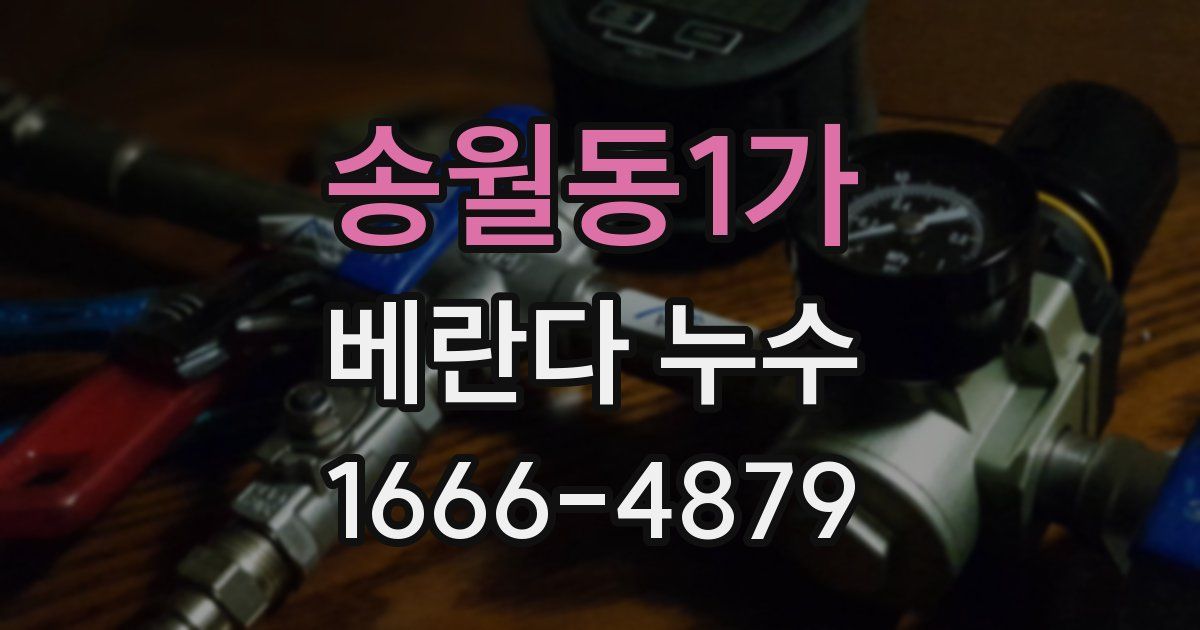 송월동1가 베란다 누수