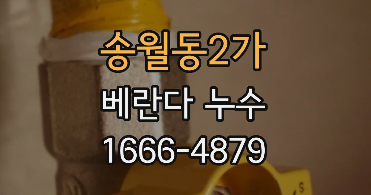 송월동2가 베란다 누수