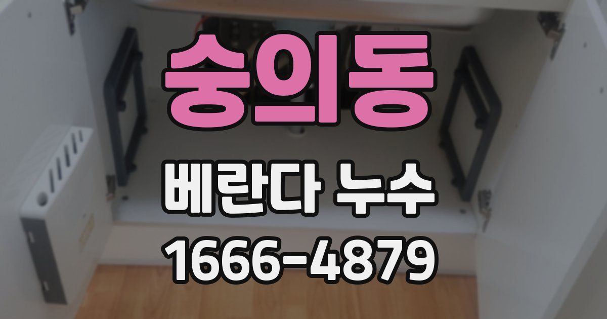 숭의동 베란다 누수