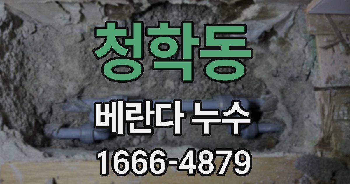 청학동 베란다 누수