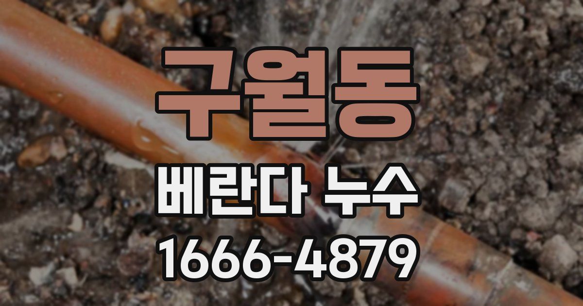 구월동 베란다 누수