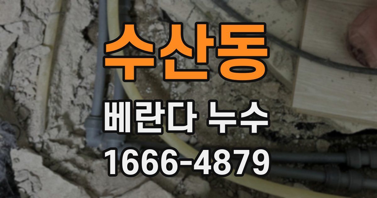 수산동 베란다 누수