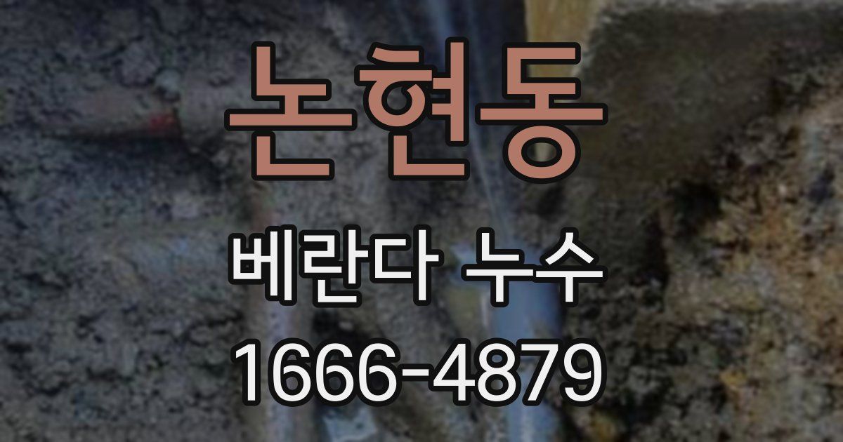 논현동 베란다 누수