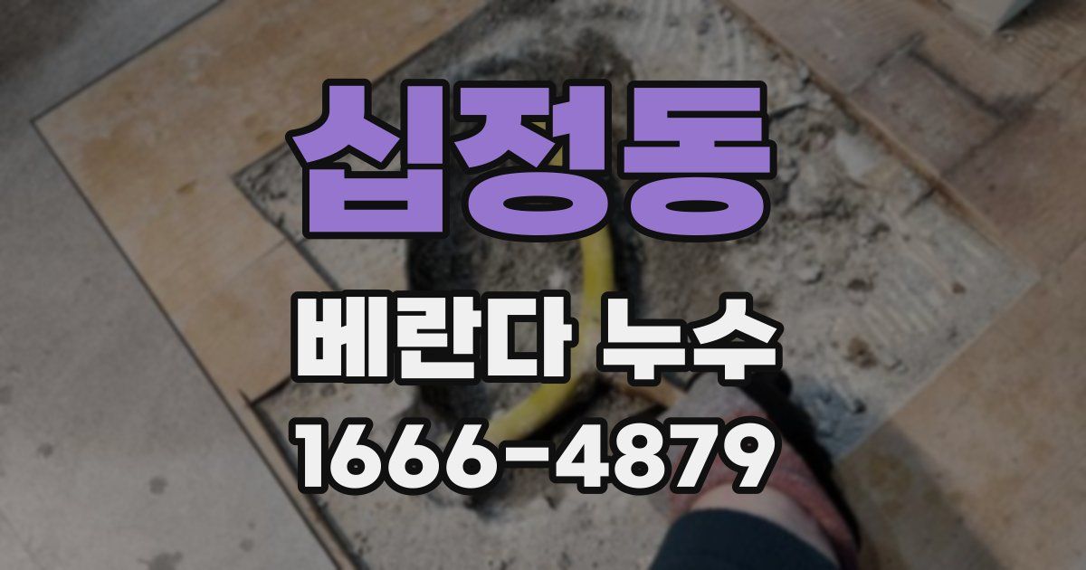 십정동 베란다 누수
