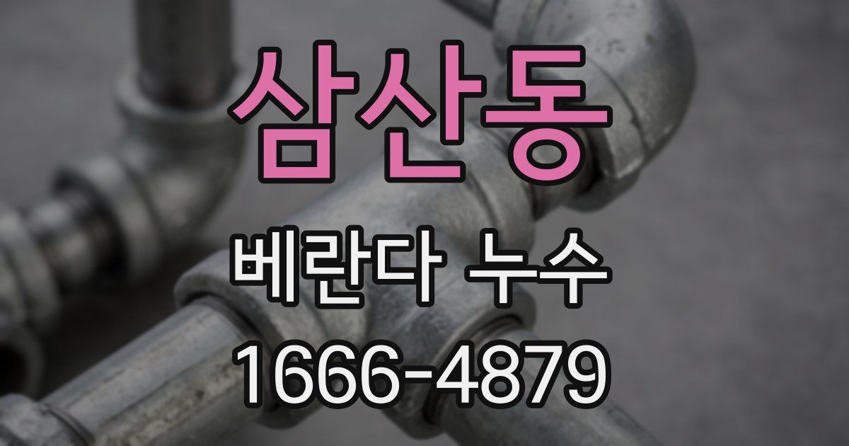 삼산동 베란다 누수