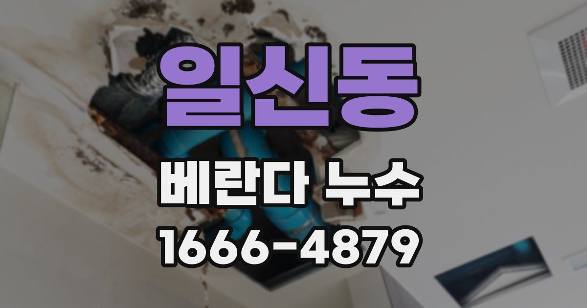 일신동 베란다 누수
