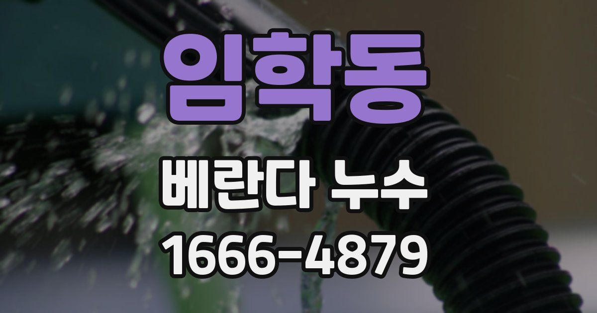 임학동 베란다 누수