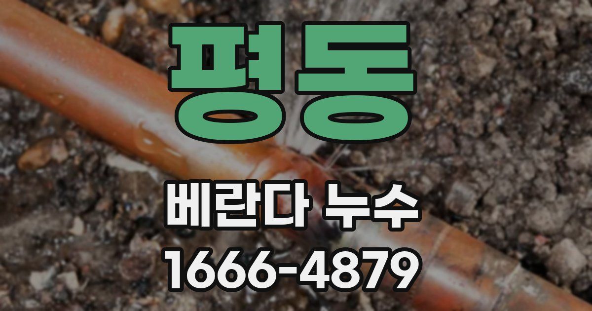 평동 베란다 누수