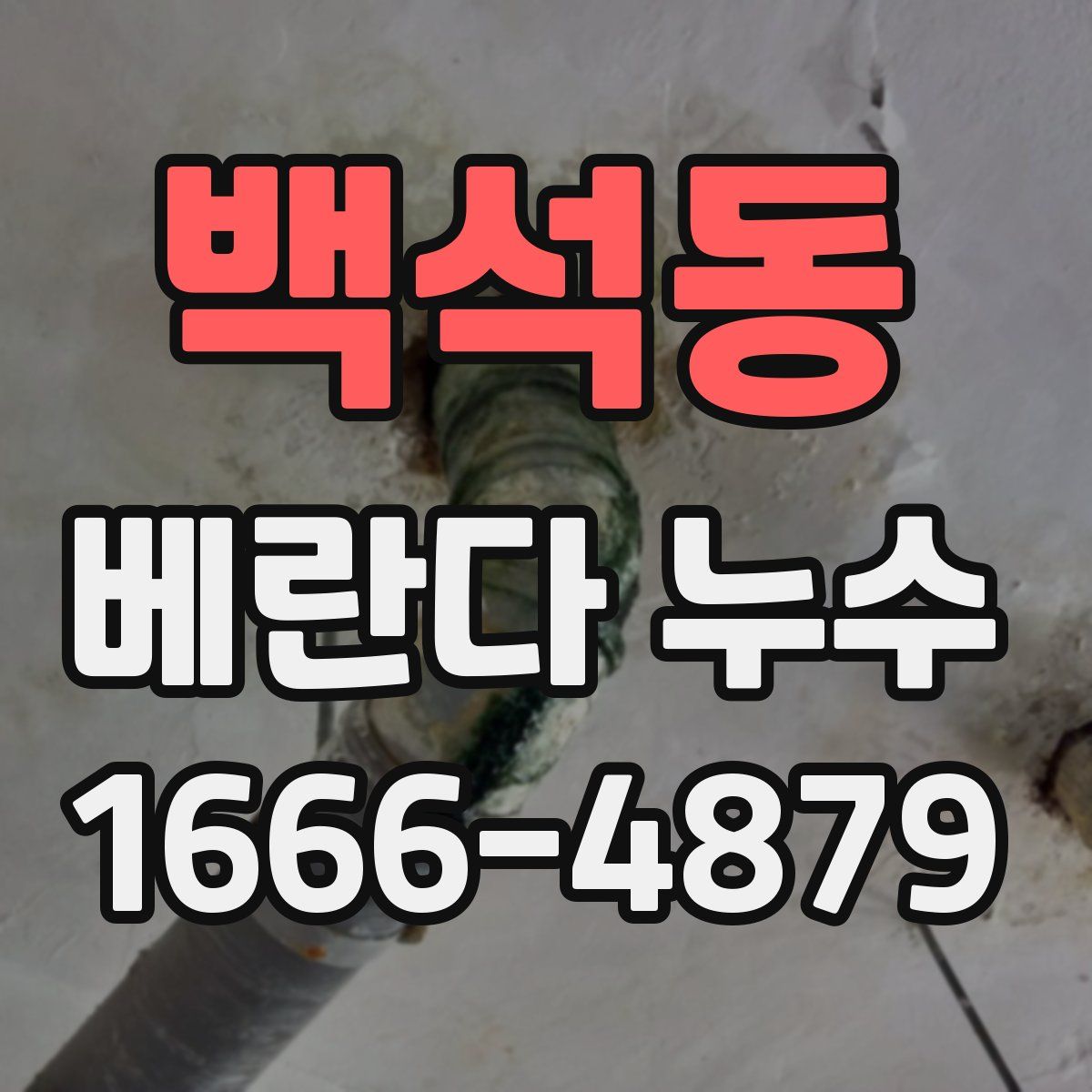 백석동 베란다 누수