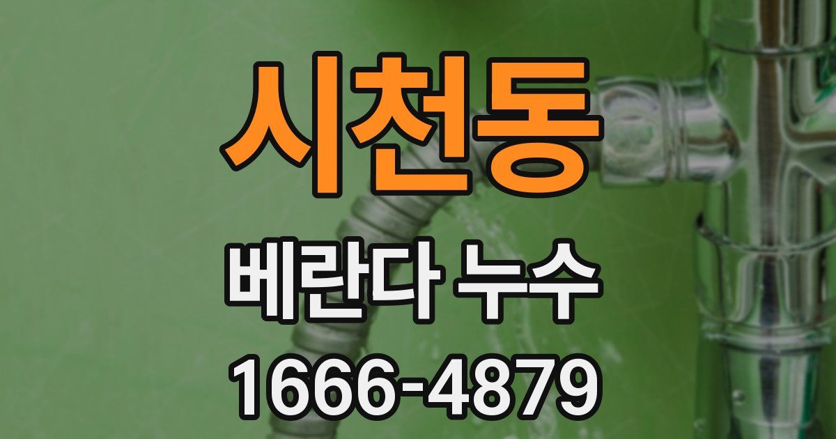 시천동 베란다 누수