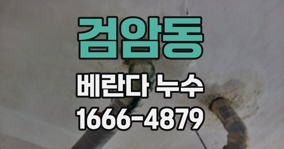 검암동 베란다 누수
