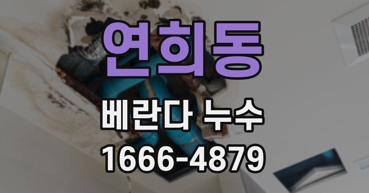 연희동 베란다 누수