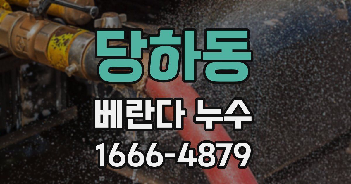 당하동 베란다 누수