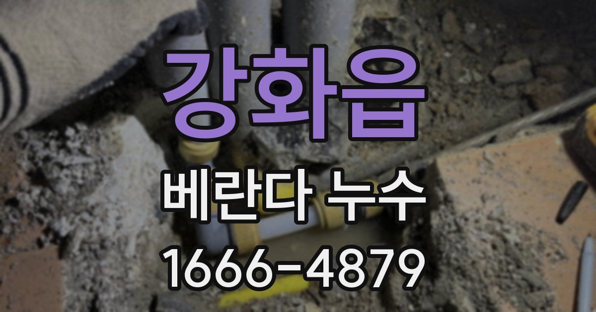 강화읍 베란다 누수