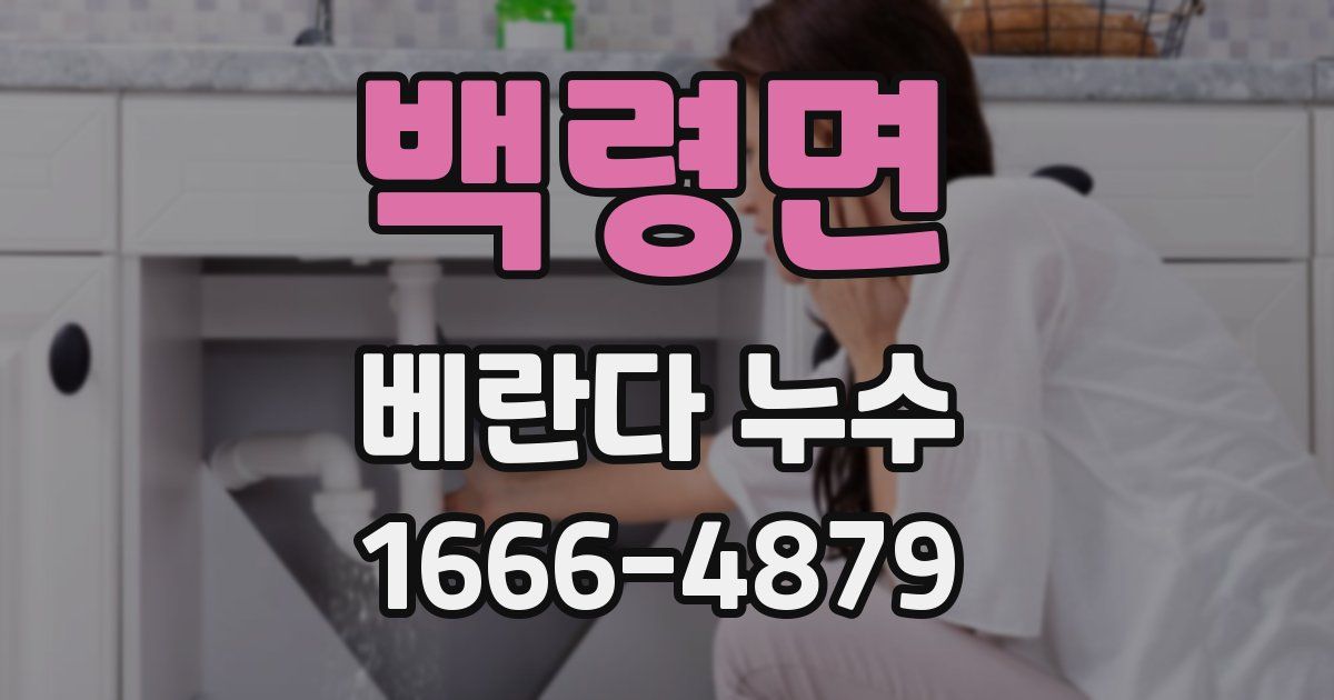 백령면 베란다 누수