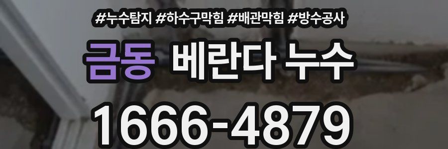 금동 베란다 누수